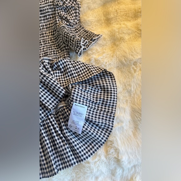 Reformation Aggie Top In Remy Check, brand new without tags, never worn,no flaws - Picture 12 of 15